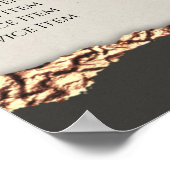 金ゴールドブラックきらめく紙価格表ポスター ポスター (角)