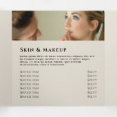 金ゴールドブラックきらめく紙3折パンフレット 三つ折りカード (内部中)