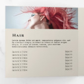 金ゴールドブラックきらめく紙3折パンフレット 三つ折りカード (内部最初)