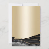 金ゴールドブラックアガテマーブル60誕生日 招待状 (裏面)