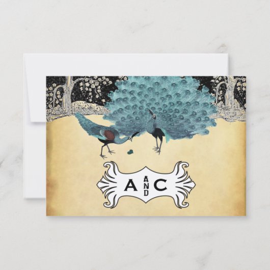 金ゴールドブラックアクアヴィンテージピーコックフォレスト (裏面)