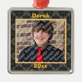 金ゴールドブラックアンドグレーダマスクキープスクオーナメント メタルオーナメント