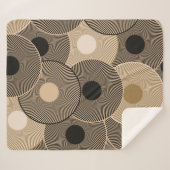 金ゴールドブラックアークホイール：抽象芸術 シェルパブランケット (正面(横))