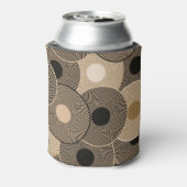 金ゴールドブラックアークホイール：抽象芸術 缶クーラー (缶裏面)