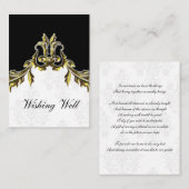 金ゴールドブラックウィッシングウェルカード エンクロージャーカード (正面/裏面)