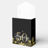 金ゴールドブラックウィンター50誕生日ありがとう フェイバーボックス (オープン)