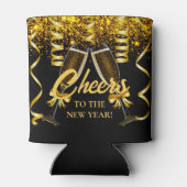 金ゴールドブラックウェルカムニューイヤーイブパーティー 缶クーラー (裏面)