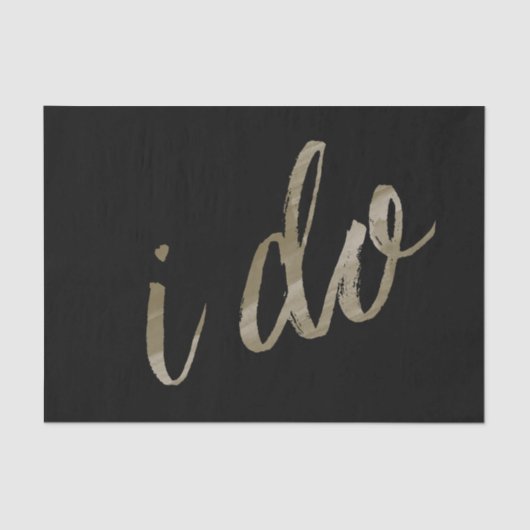 金ゴールドブラックウォーター色I Do 薄葉紙 (正面)