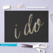 金ゴールドブラックウォーター色I Do 薄葉紙 (クラフト)