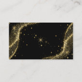 金ゴールドブラックガーリースタービジネスカード 名刺 (裏面)