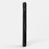 金ゴールドブラックコンパス月面相 Case-Mate iPhoneケース (裏面/右)