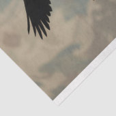 金ゴールドブラックゴシック骨格のスカルデコパージュ 薄葉紙 (詳細)