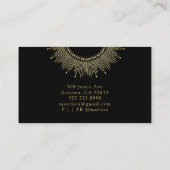 金ゴールドブラックサンムーンシテリア 名刺 (裏面)