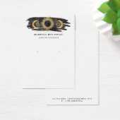 金ゴールドブラックサンムーンスターイヤリングディスプレイカード (デスク)