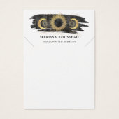 金ゴールドブラックサンムーンスターネックレスディスプレイカード (正面)