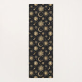 金ゴールドブラックシテラルサンムーンスターエクササイズ ヨガマット (裏面)