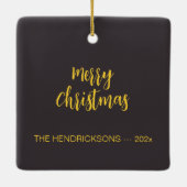 金ゴールドブラックシルバーオーナメントクリスマスオーナメント セラミックオーナメント (裏面)