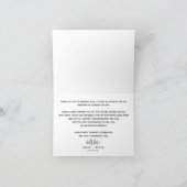 金ゴールドブラックスクリプトタイポグラフィ結婚ズ・サンキュー サンキューカード (内部)