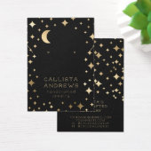 金ゴールドブラックスターズムーンイヤリングネックレスディスプレイ (デスク)