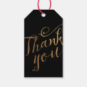 金ゴールドブラックスワールありがとう結婚式の引き出物ギフトラベル ギフトタグ (正面)