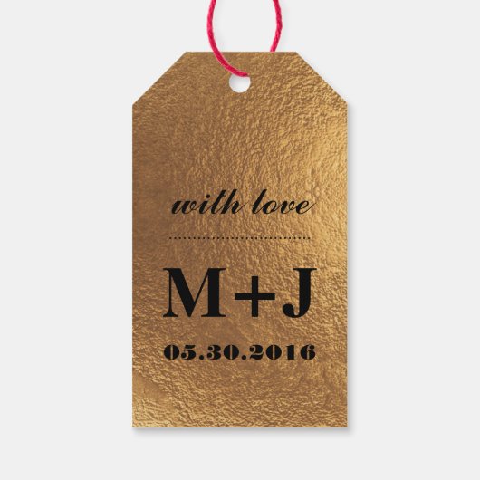 金ゴールドブラックスワールありがとう結婚式の引き出物ギフトラベル ギフトタグ (裏面)