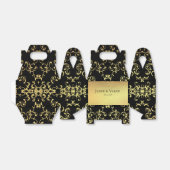 金ゴールドブラックスワールゴシック結婚ズ フェイバーボックス (折り畳みなし)