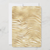 金ゴールドブラックゼブラプリントブライダルシャワー 招待状 (裏面)