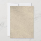 金ゴールドブラックタキシードメンズ21歳の誕生日パーティー招待状 招待状 (裏面)