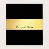 金ゴールドブラックテンプレートクリエイティブオールドスタイルクラシック 名刺 (外部フラット)