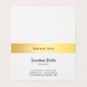 金ゴールドブラックテンプレートクリエイティブオールドスタイルクラシック 名刺 (内部フラット)