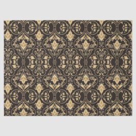 金ゴールドブラックデマスクゴシックレースパターン分離 薄葉紙