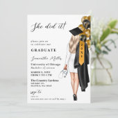 金ゴールドブラックナース写真彼女はそれを卒業した 招待状 (スタンド正面)