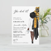 金ゴールドブラックナース写真彼女はそれを卒業した 招待状 (スタンド正面)