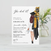 金ゴールドブラックナース写真彼女はそれを卒業した 招待状 (スタンド正面)