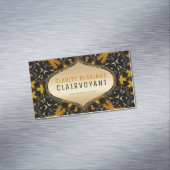 金ゴールドブラックニューエイジ幾何学の透視能力値 マグネット名刺 (インサイチュ)