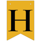 金ゴールドブラックハッピーバースデーバンティングフラグ バンティングフラッグ (第2の旗)