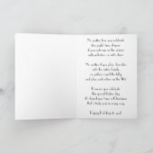 金ゴールドブラックハッピーホリデーズグリーティングカード シーズンカード (内部)