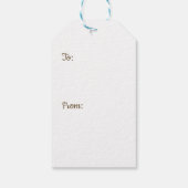 金ゴールドブラックバルーン紙吹雪新年イブパーティー ギフトタグ (裏面)