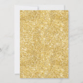 金ゴールドブラックバーチャルクリスマスホリデーオンラインパーティー 招待状 (裏面)