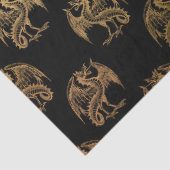 金ゴールドブラックファンタジードラゴンパーティーティッシュペーパー 薄葉紙 (詳細)