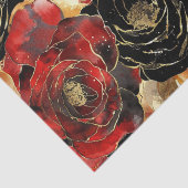 金ゴールドブラックフローラパーティーブライダルシャワー 薄葉紙 (詳細)