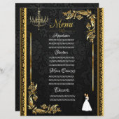 金ゴールドブラックフローラ (正面/裏面)