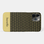 金ゴールドブラックフローラ Case-Mate iPhoneケース (裏面(横))