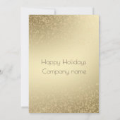 金ゴールドブラックラグジュアリーホリデーカクテルパーティー 招待状 (裏面)