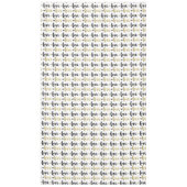 金ゴールドブラックラブハート テーブルクロス (正面)