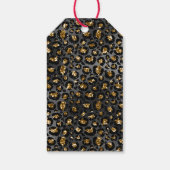 金ゴールドブラックレオパードグリッター ギフトタグ (裏面)