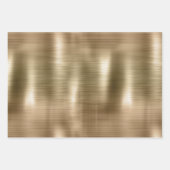 金ゴールドブラックレオパードグリッター ラッピングペーパーシート (正面2)