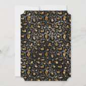 金ゴールドブラックレオパードグリッター 招待状 (裏面)