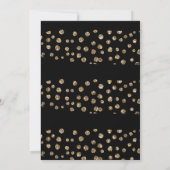 金ゴールドブラックレオパードバチェロレッテ招待状 招待状 (裏面)