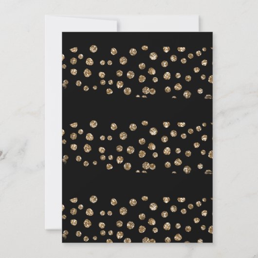 金ゴールドブラックレオパードバチェロレッテ招待状 招待状 (裏面)